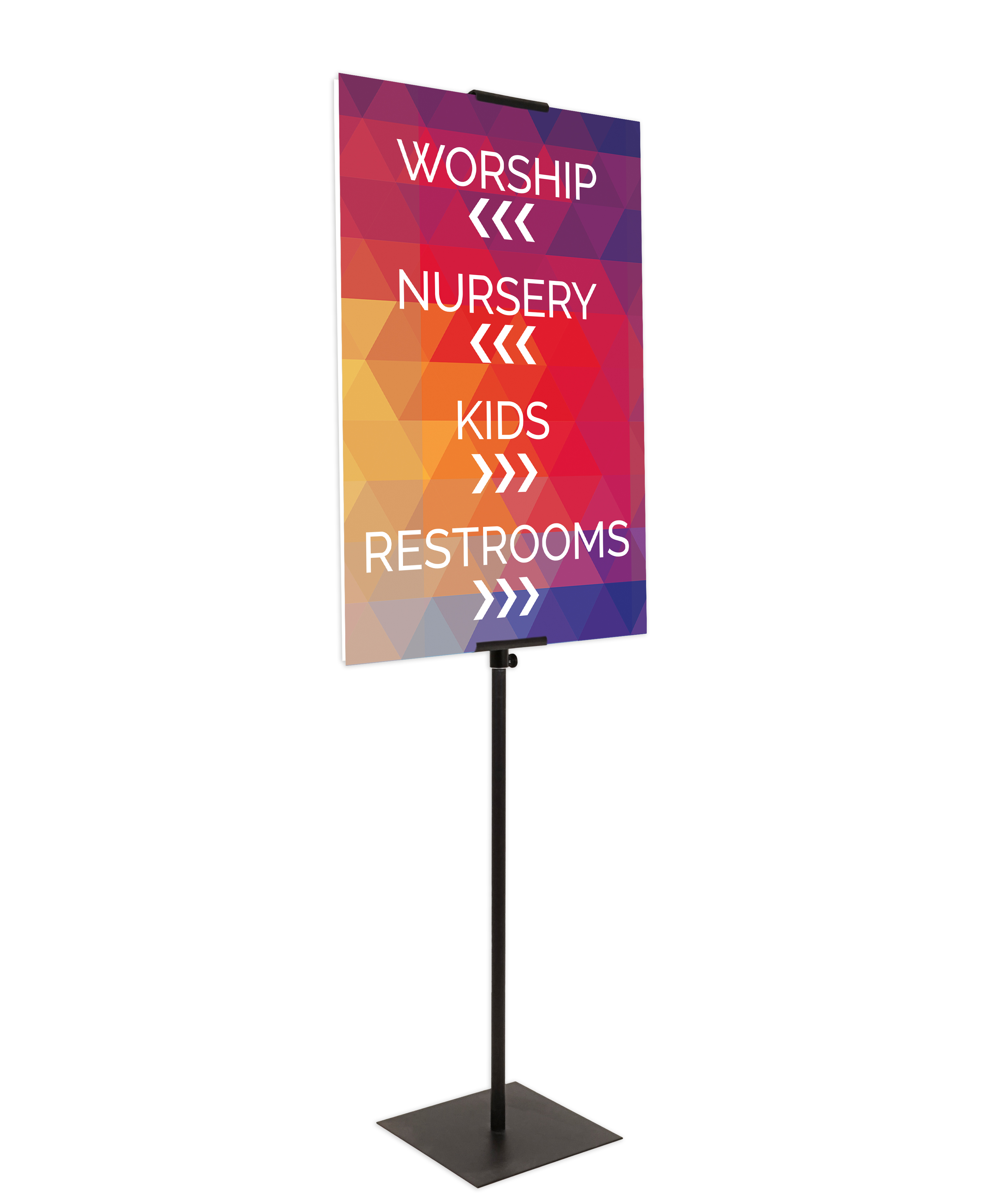 Rigid Signs, Curved Colors Products, Curved Colors Kindergarten, 23 x 23 3