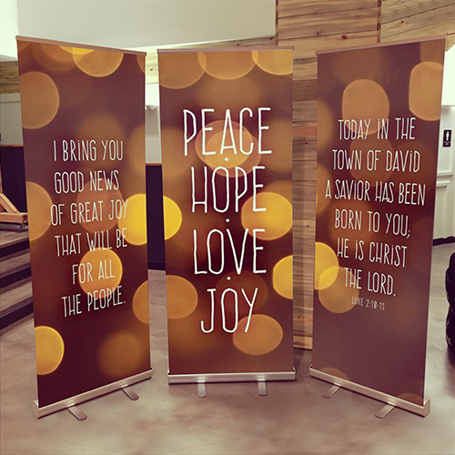 Banners, Easter, Hope Starts Here, 2'7 x 6'7 3