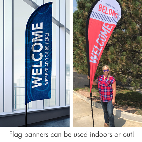 Banners, Welcome, To Belong Green, 2' x 8.5' 3