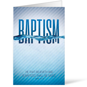 Baptism Blue 8.5 x 14 Bulletins
