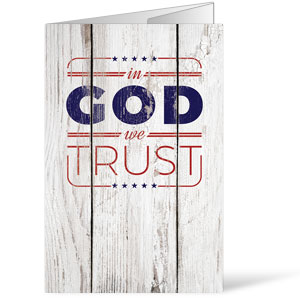 In God We Trust Wood Bulletins