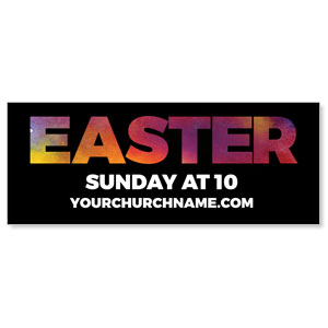 Easter Black and Bright - 3x8 ImpactBanners