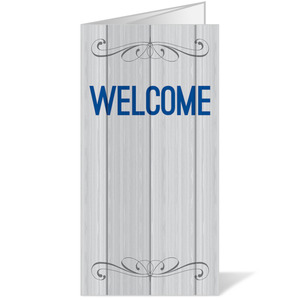 Painted Wood Welcome Bulletins
