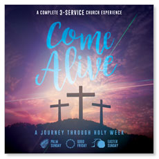 Sermon Series Church Kit Come Alive from Outreach.com a journey through holy week
