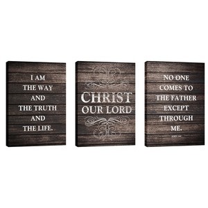 Rustic Charm Triptych  24in x 36in Canvas Prints