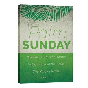 Color Block Palm Sunday 24in x 36in Canvas Prints