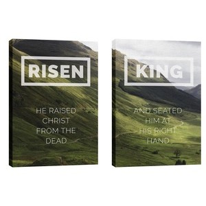 Risen King Hillside Pair 24in x 36in Canvas Prints
