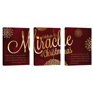 Celebrate the Miracle 24in x 36in Canvas Prints