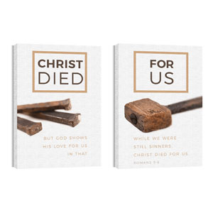 Died For Us Rom 5:8 24in x 36in Canvas Prints