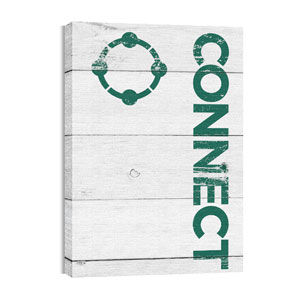 Shiplap Connect White 24in x 36in Canvas Prints