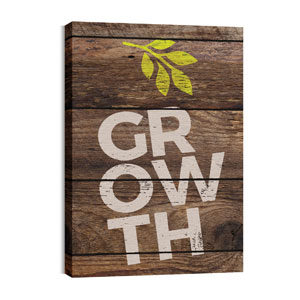 Shiplap Growth Natural 24in x 36in Canvas Prints