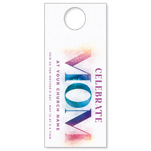 Celebrate Mom Powder DoorHangers