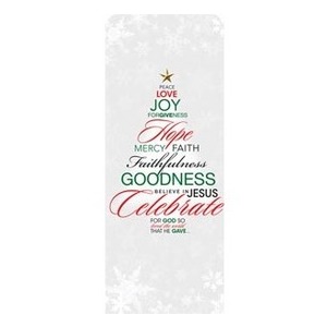 Christmas Word Tree 2'7" x 6'7" Sleeve Banners