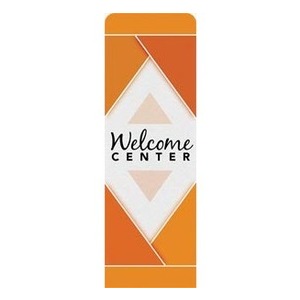 Welcome Diamond Orange 2' x 6' Sleeve Banner
