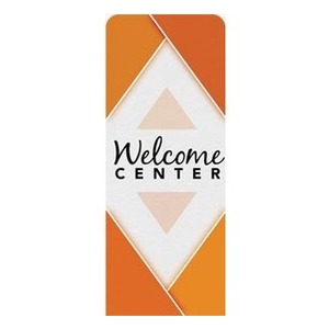 Welcome Diamond Orange 2'7" x 6'7" Sleeve Banners