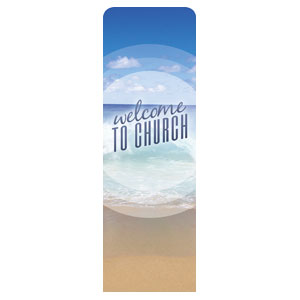 Season Welcome Ocean 2' x 6' Sleeve Banner