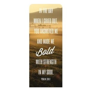 Phrases Psalm 138:3 2'7" x 6'7" Sleeve Banners