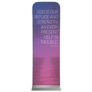 Color Wash Psalm 46:1 2' x 6' Sleeve Banner