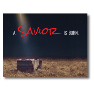 Savior Born Jumbo Banners