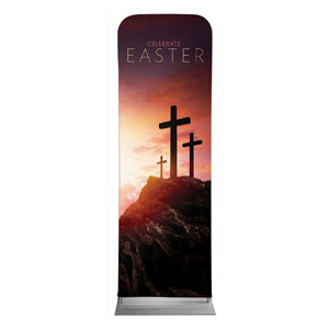 Easter Crosses Hilltop 2' x 6' Sleeve Banner