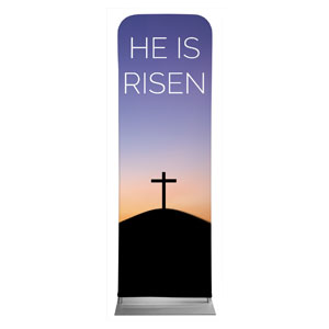He Is Risen Sunrise 2' x 6' Sleeve Banner
