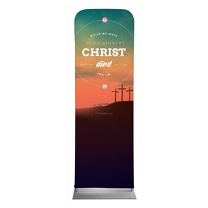 Christ Died For Us 2' x 6' Sleeve Banner