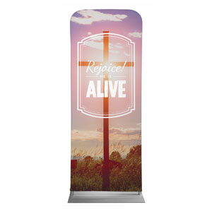 Rejoice He Is Alive 2'7" x 6'7" Sleeve Banners