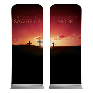 Sacrifice And Hope 2'7" x 6'7" Sleeve Banners