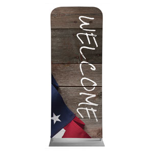 American Flag Invited 2'7" x 6'7" Sleeve Banners