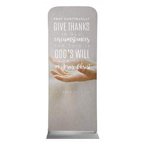 Photo Scriptures 1 Thes 5:17 2'7" x 6'7" Sleeve Banners