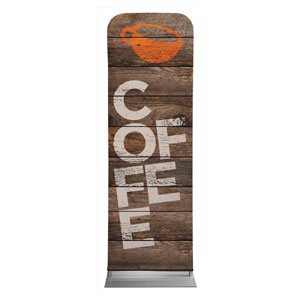Shiplap Coffee Natural 2' x 6' Sleeve Banner