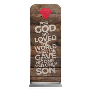 Shiplap John 3:16 Natural 2'7" x 6'7" Sleeve Banners