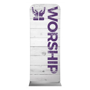 Shiplap Worship White 2'7" x 6'7" Sleeve Banners