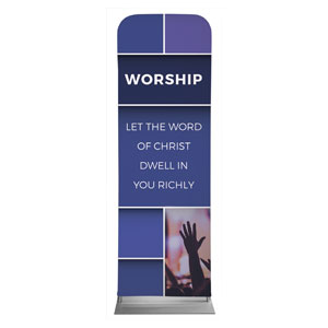 Mid Century Worship 2' x 6' Sleeve Banner