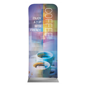 Modern Mosaic Coffee 2'7" x 6'7" Sleeve Banners