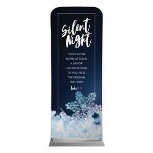 Silent Night Snowflake 2'7" x 6'7" Sleeve Banners