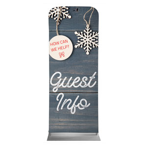 Wood Ornaments Guest Info 2'7" x 6'7" Sleeve Banners
