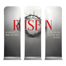 Red Risen Crown Triptych 