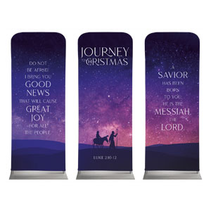 Journey to Christmas Triptych 2'7" x 6'7" Sleeve Banners