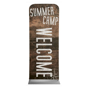 Summer Camp Wood Grain 2'7" x 6'7" Sleeve Banners