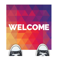 Geometric Bold Welcome 