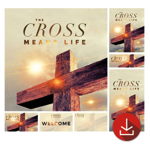 Cross Means Life Church Graphic Bundles