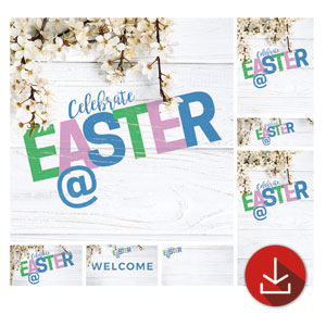 Easter At Flower Branch Church Graphic Bundles