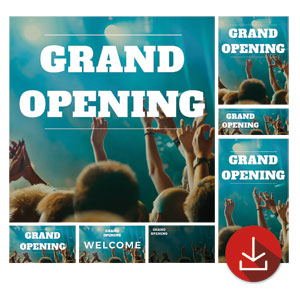 Grand Opening Crowd Church Graphic Bundles