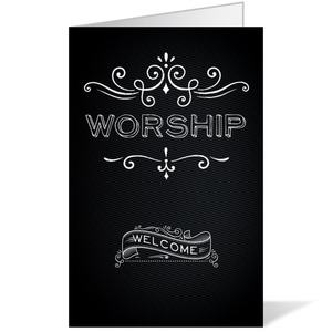 Chalk Worship Bulletins 8.5 x 11