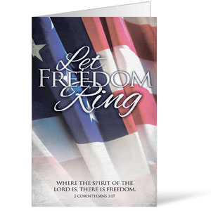 Let Freedom Ring 8.5 x 11 Bulletins 8.5 x 11