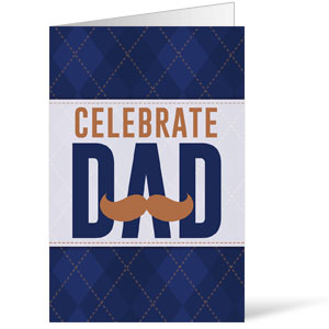 Celebrate Dad Mustache Bulletins 8.5 x 11