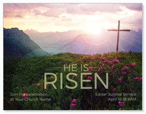 He Is Risen Mountain ImpactMailers