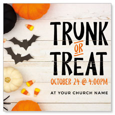 Trunk or Treat White Wood 