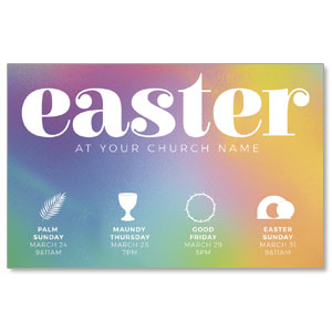 Bright Easter Icons Medium InviteCards